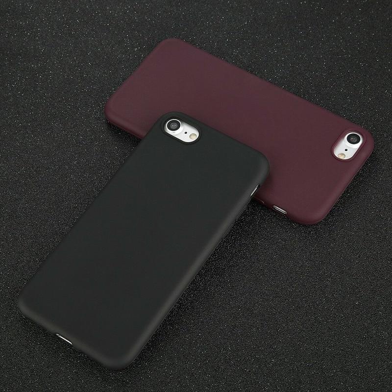 Soft Matte Silicone Case for iPhone