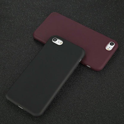Soft Matte Silicone Case for iPhone