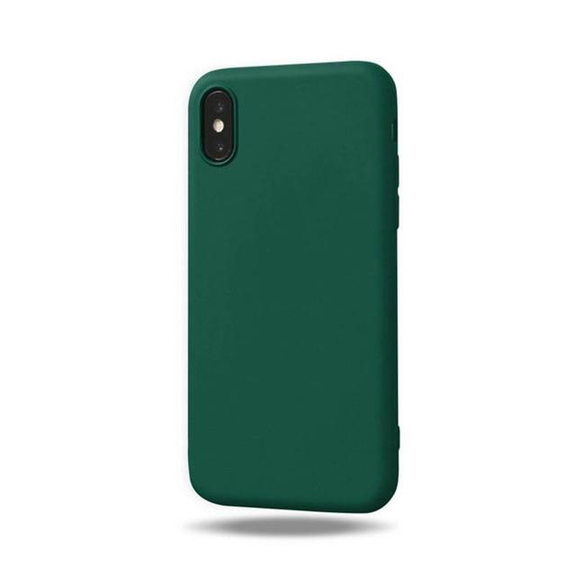 Soft Matte Silicone Case for iPhone