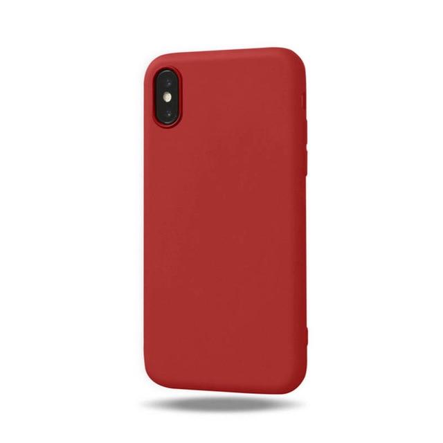 Soft Matte Silicone Case for iPhone