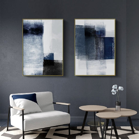 Elegant Watercolor Abstract Canvas Art for Home Decor