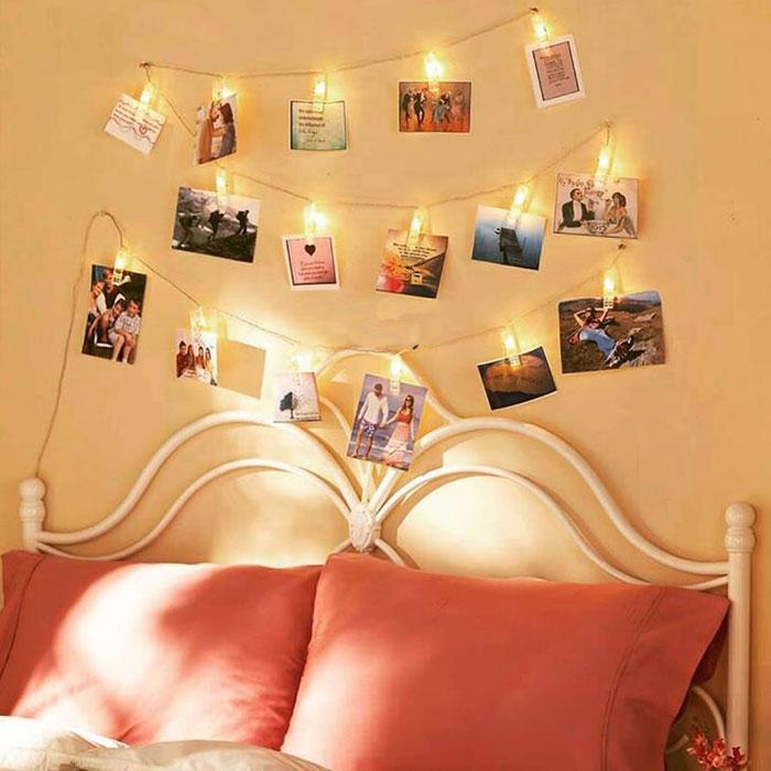 LED String Lights with Clips – Decorative Fairy Lights