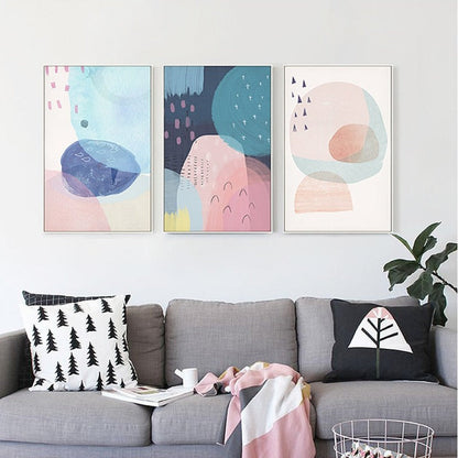 Charming Pink Abstract Princess - Canvas Wall Art Décor