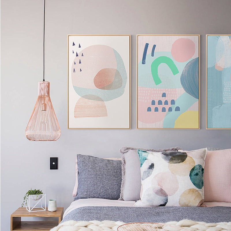 Charming Pink Abstract Princess - Canvas Wall Art Décor