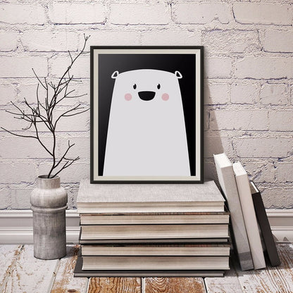 Canvas Art Print of Baby Polar Bear for Wall Decor