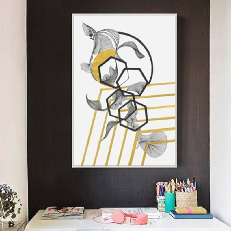 Charming Floral Abstract Canvas Art for Modern Spaces