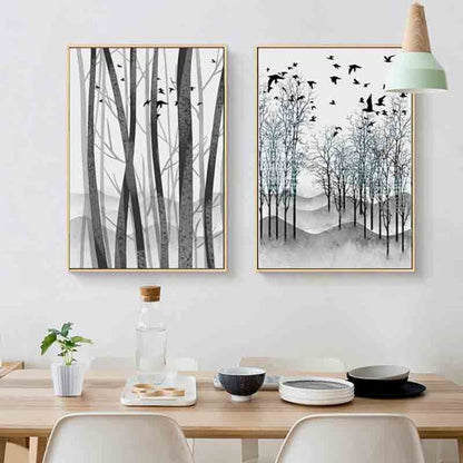 Nature-Inspired Abstract Canvas Art for Elegant Decor
