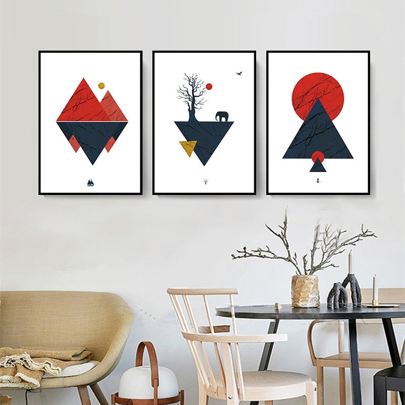 Nature-Inspired Abstract Canvas Art for Elegant Decor