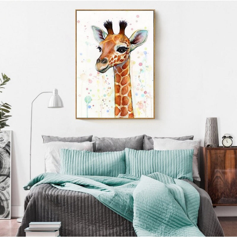 Canvas Wall Art of Baby Giraffe