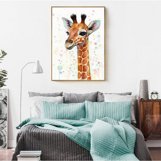 Canvas Wall Art of Baby Giraffe