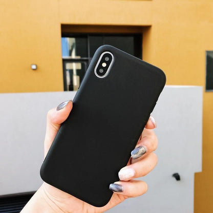 Soft Matte Silicone Case for iPhone