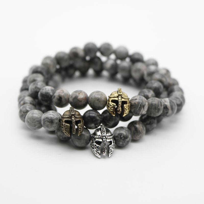 Gold-Plated Gladiator Bracelet in Antique Finish