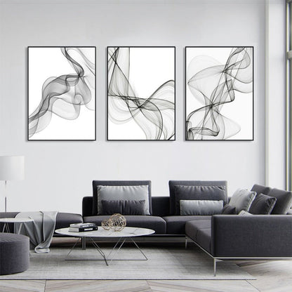 Elegant Waves Canvas Art - Contemporary Home Decor