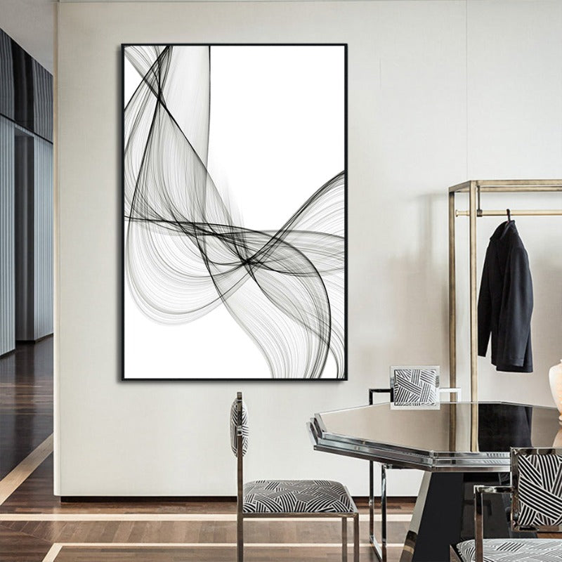 Elegant Waves Canvas Art - Contemporary Home Decor