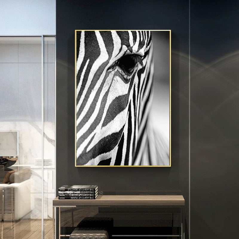 Serene Zebra - Premium Canvas Wall Art for Home Décor