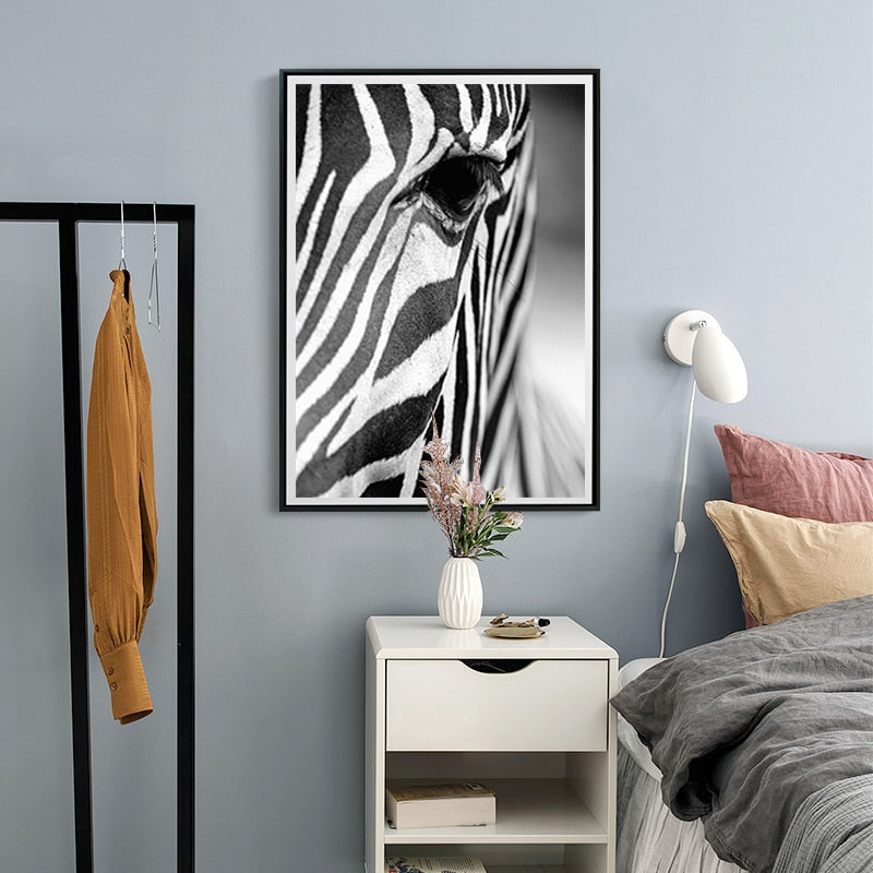 Serene Zebra - Premium Canvas Wall Art for Home Décor