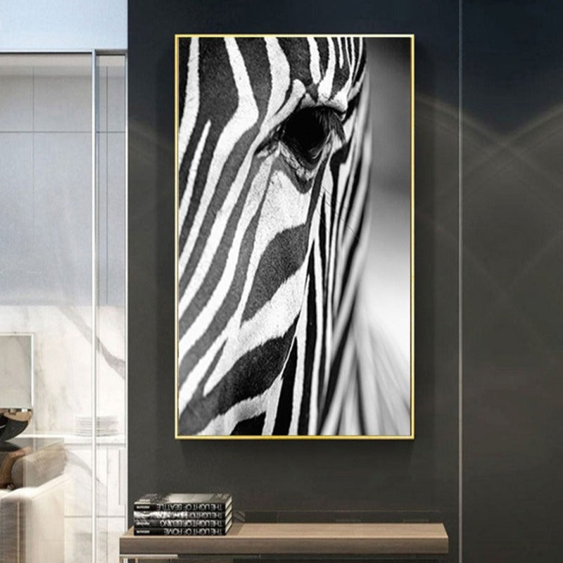 Serene Zebra - Premium Canvas Wall Art for Home Décor