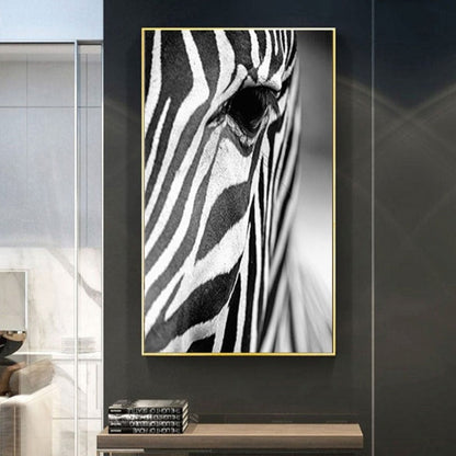 Serene Zebra - Premium Canvas Wall Art for Home Décor