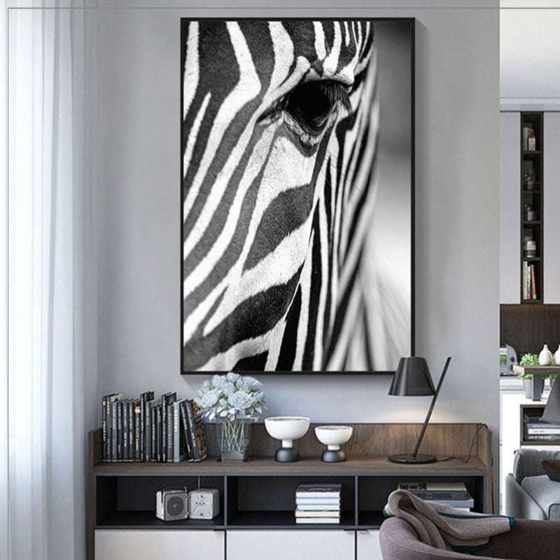 Serene Zebra - Premium Canvas Wall Art for Home Décor