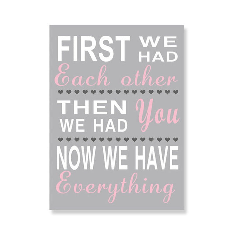 Canvas Wall Art Featuring Baby Pink Owl Design