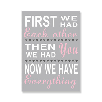 Canvas Wall Art Featuring Baby Pink Owl Design