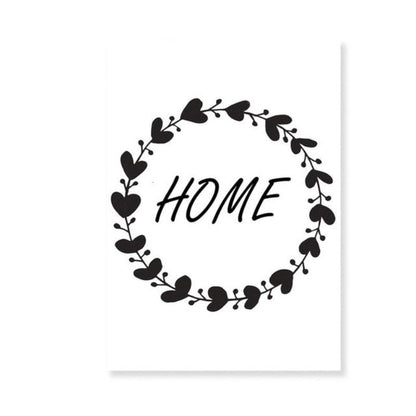 Canvas Wall Art Print - Black Flamingo Design by Taalita