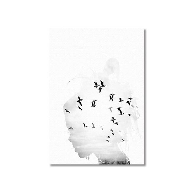 Stylish Scandinavian-Inspired Abstract Canvas Art