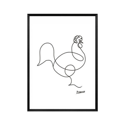 Canvas Artwork of Animal Sketches for Wall Decor