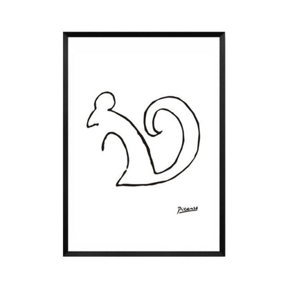 Canvas Artwork of Animal Sketches for Wall Decor