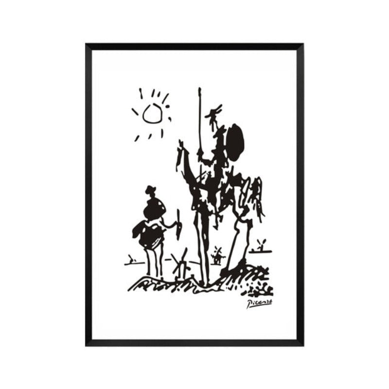 Canvas Artwork of Animal Sketches for Wall Decor