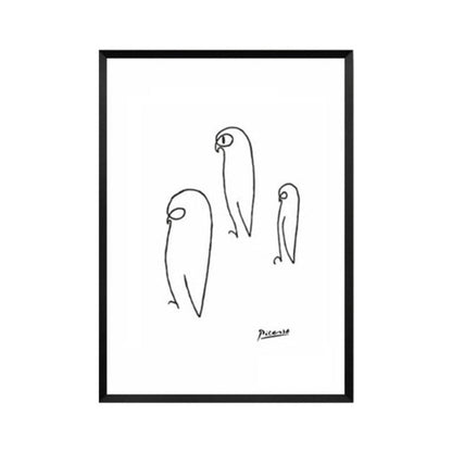 Canvas Artwork of Animal Sketches for Wall Decor