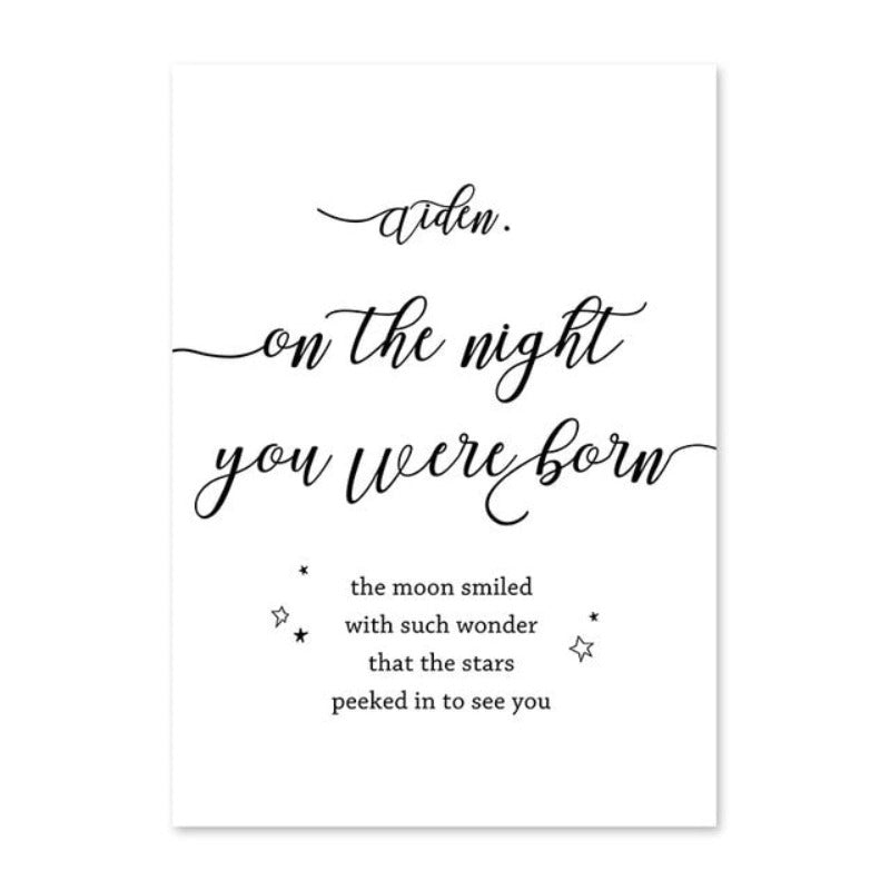 Personalized Canvas Wall Art for Baby and Parent Names
