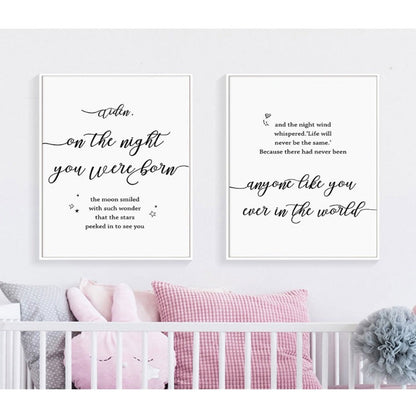 Personalized Canvas Wall Art for Baby and Parent Names