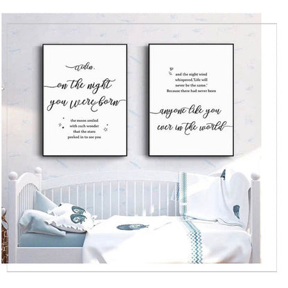 Personalized Canvas Wall Art for Baby and Parent Names