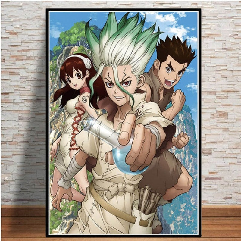 Canvas Wall Art Featuring Anime Characters - Decorative Painting