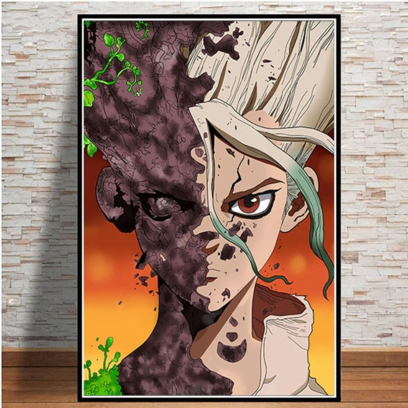 Canvas Wall Art Featuring Anime Characters - Decorative Painting