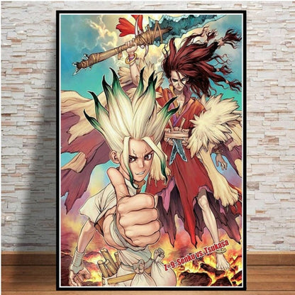 Canvas Wall Art Featuring Anime Characters - Decorative Painting