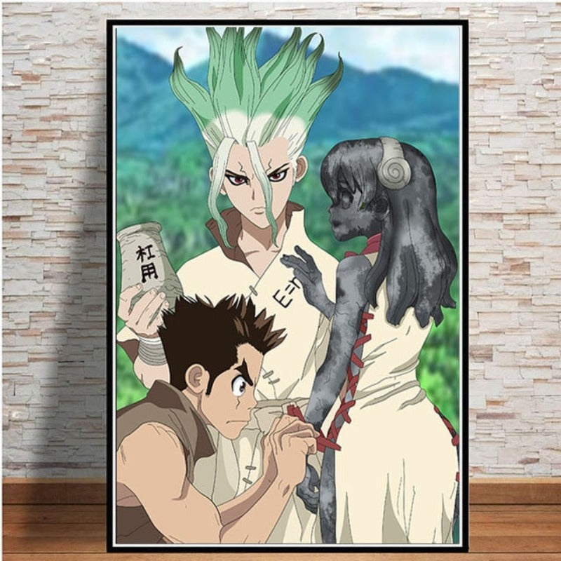 Canvas Wall Art Featuring Anime Characters - Decorative Painting