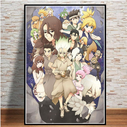 Canvas Wall Art Featuring Anime Characters - Decorative Painting