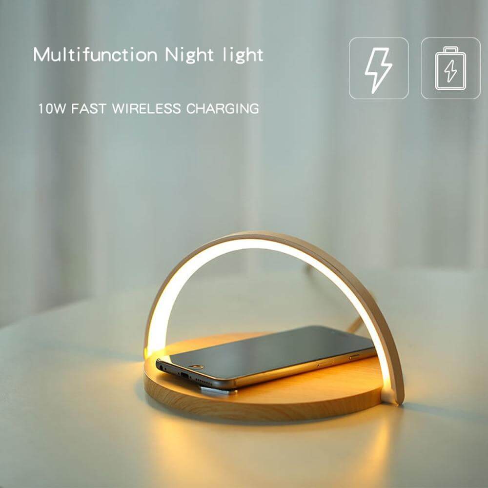Wireless Charger and Lamp Combo – 2-in-1 Design