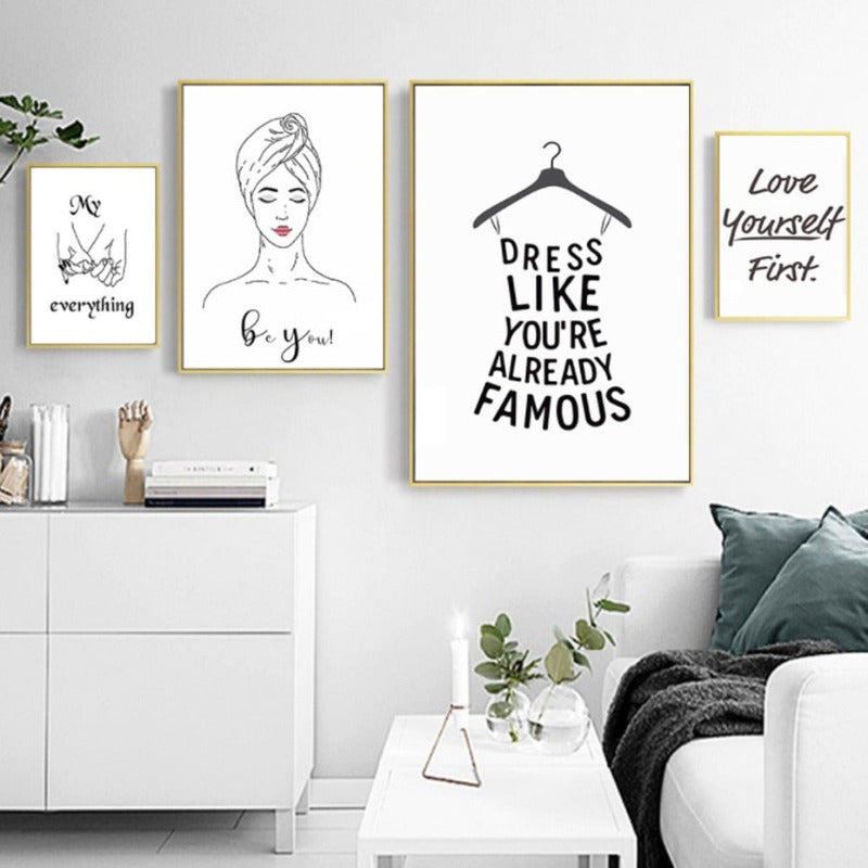 Canvas Wall Art Print - Be Yourself Design
