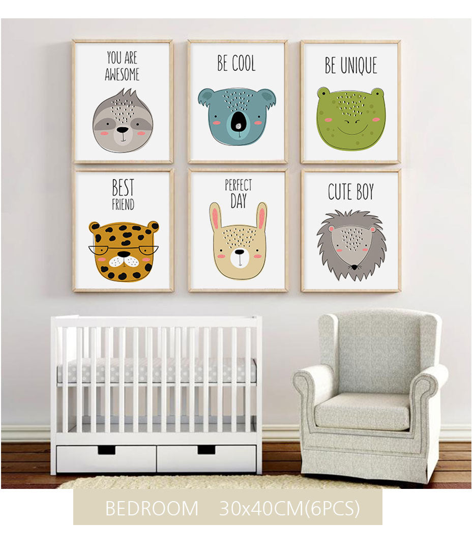 Charming Companions - Vibrant Canvas Wall Art