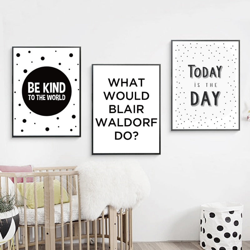 Canvas Wall Art - 'Be Kind To The World' Inspirational Painting