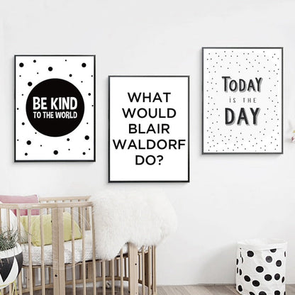 Canvas Wall Art - 'Be Kind To The World' Inspirational Painting