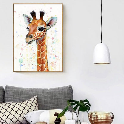 Canvas Wall Art of Baby Giraffe