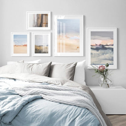 Serene Ocean Horizon - Elegant Canvas Art Piece