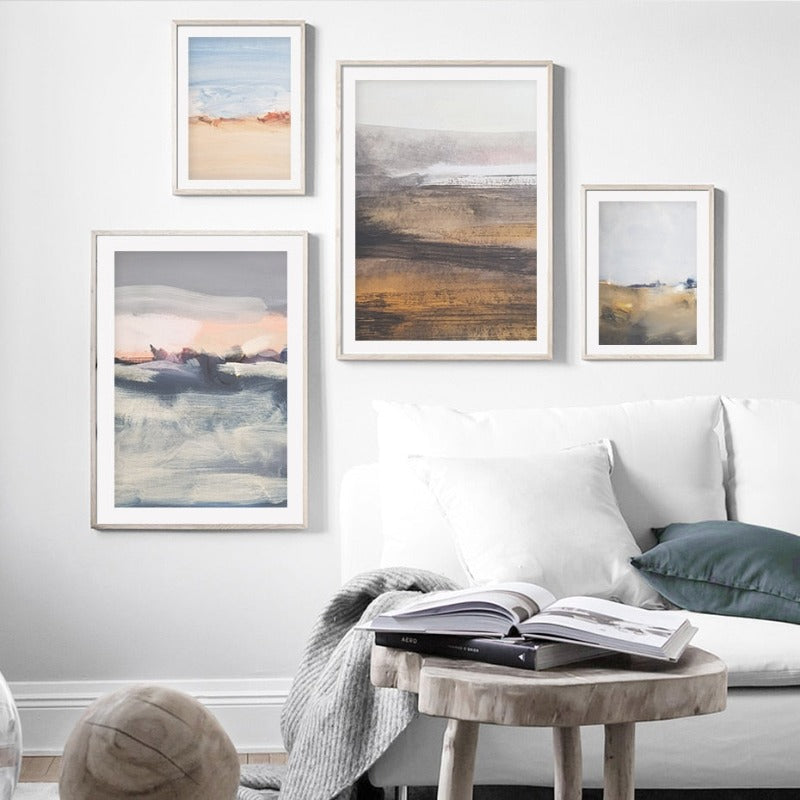 Serene Ocean Horizon - Elegant Canvas Art Piece