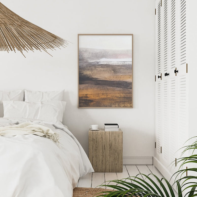 Serene Ocean Horizon - Elegant Canvas Art Piece
