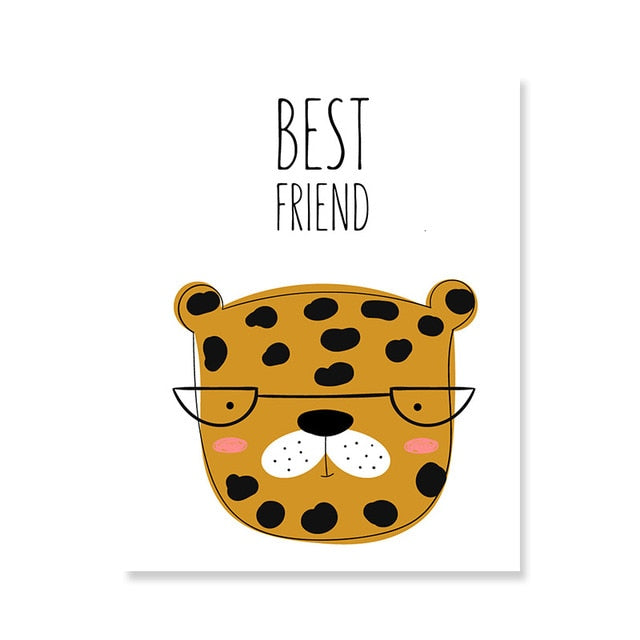 Charming Companions - Vibrant Canvas Wall Art