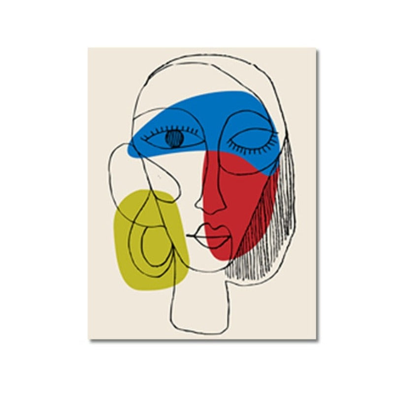 Abstract Canvas Artwork - Love Yourself Wall Decor